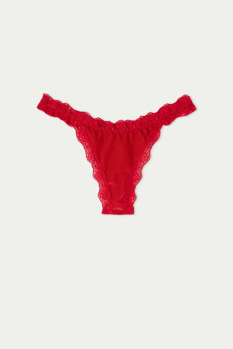 High-leg Red Ladies Underwear